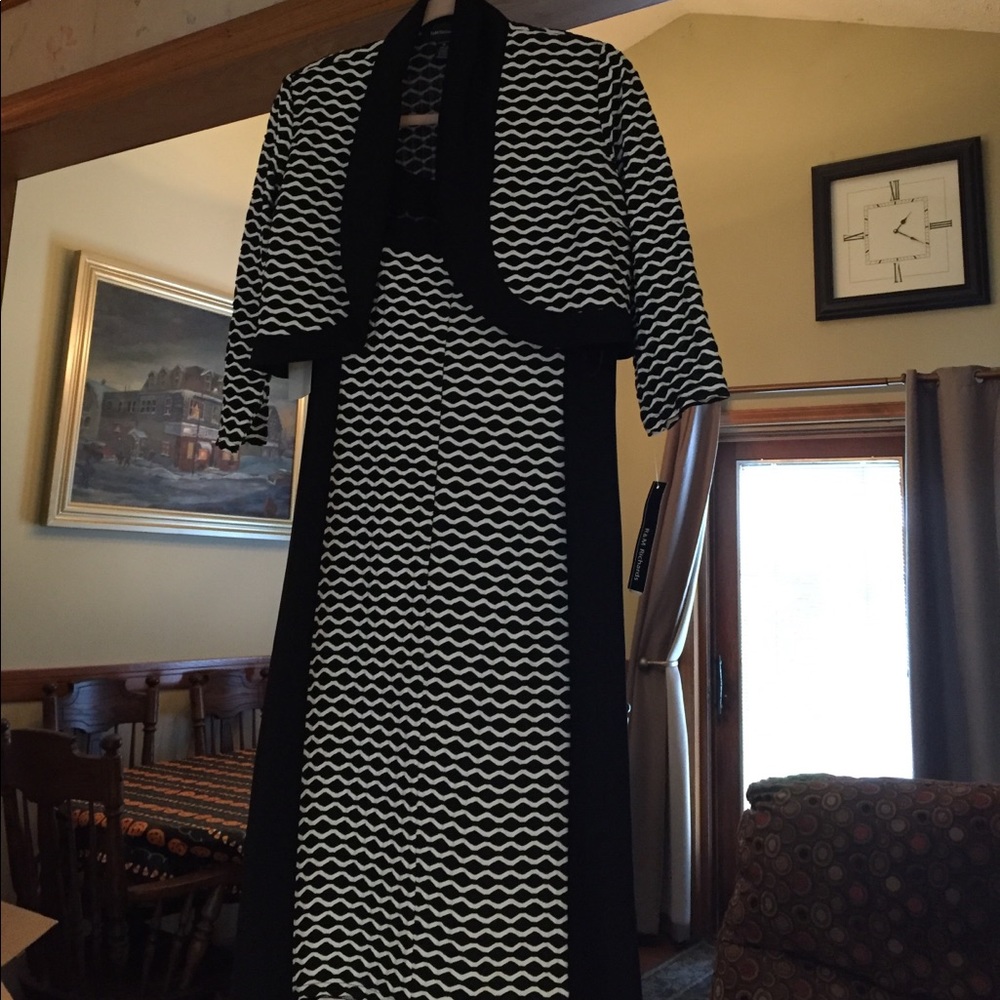 Black and white dress with bolero jacket nwt