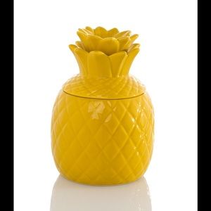 New Pineapple jar with lid yellow home decor 🍍