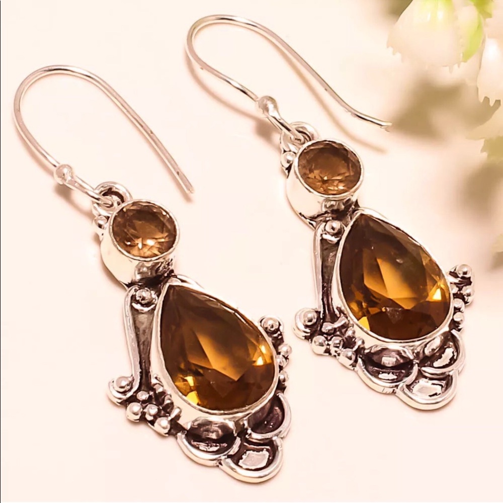 ⚜️HP⚜️Smoky Topaz Earrings⚜️