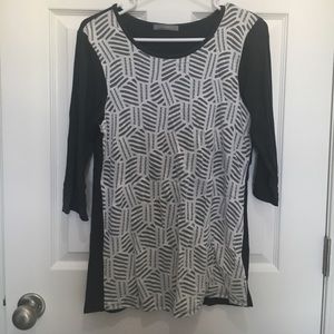 Never worn grey with white lace overlay top