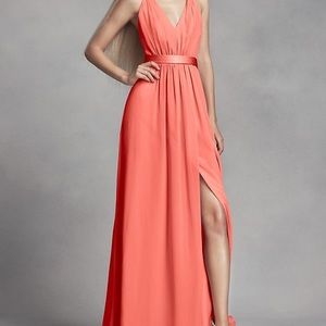 White by Vera Wang Long Chiffon Dress, Sunset, Sz6