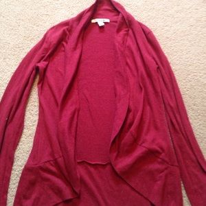 Forever 21 burgundy cardigan