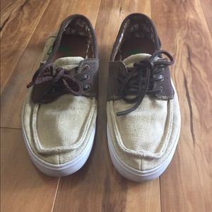 Tan Sanuk shoe