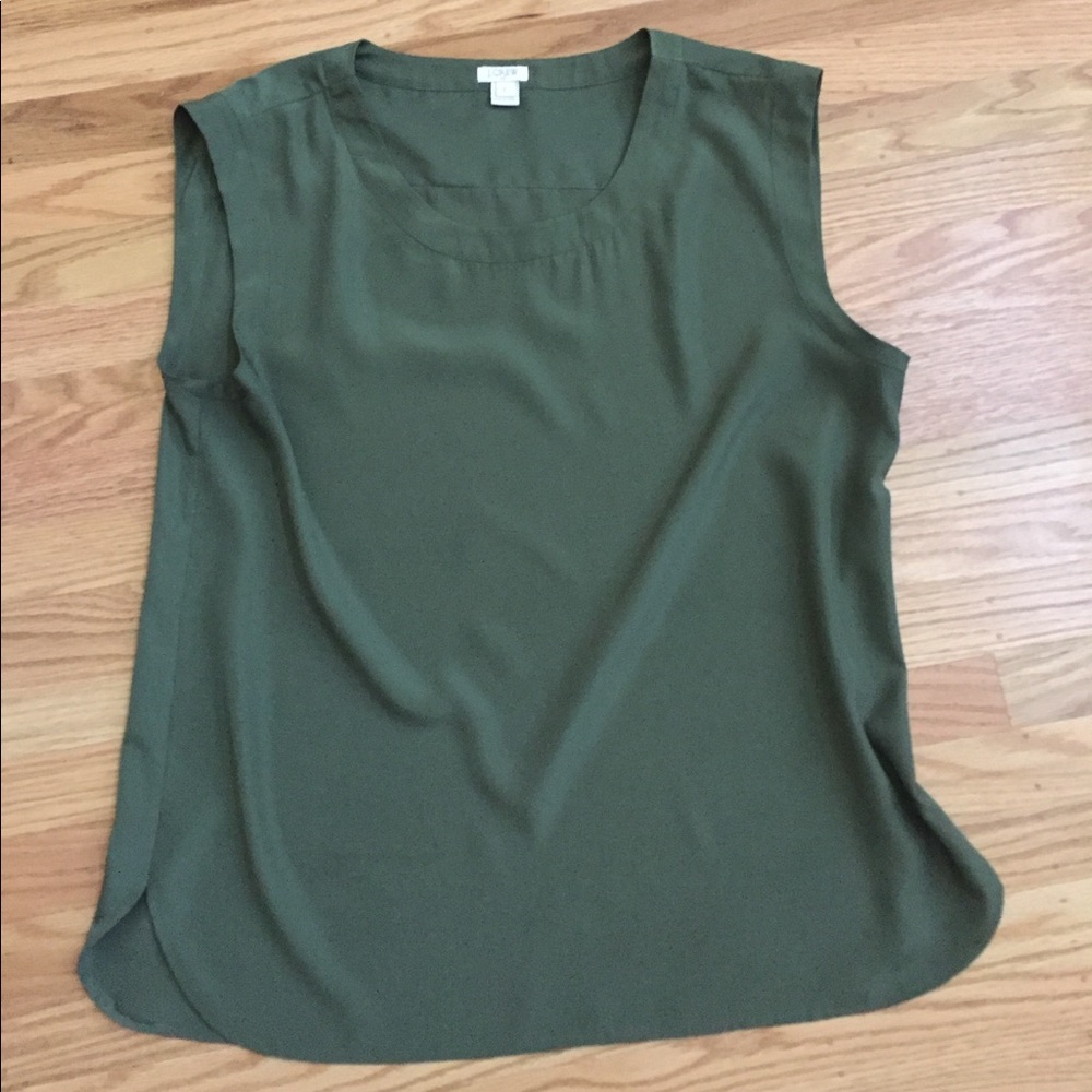 JCrew Chiffon Sleeveless Top