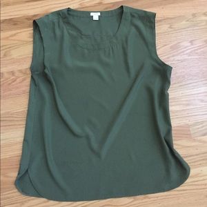 JCrew Chiffon Sleeveless Top