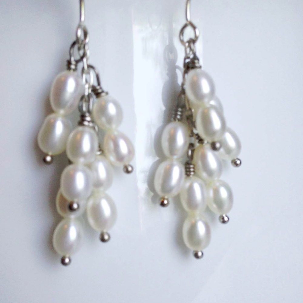 Fresh Water Pearl Tassel Ears NWOT