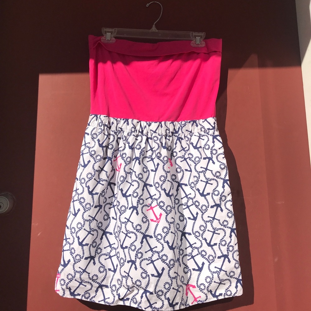 Lilly Pulitzer strapless dress large