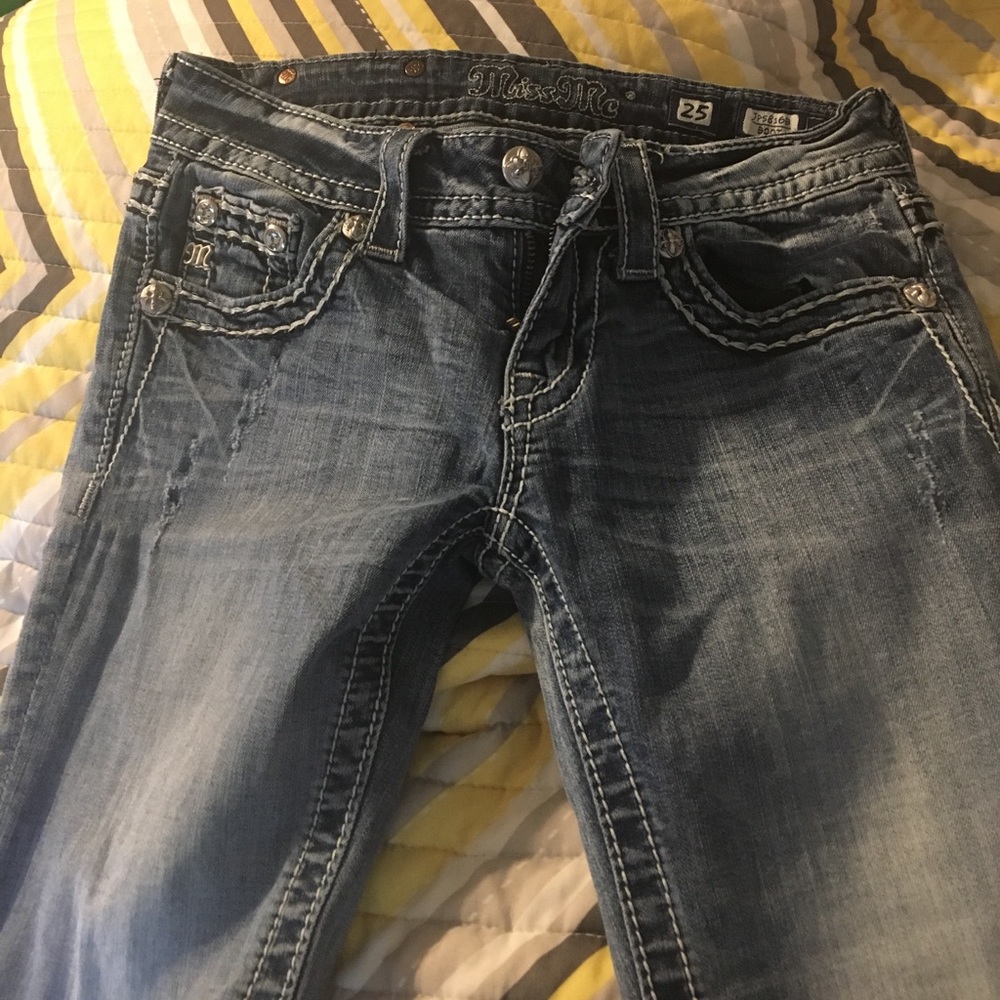 Miss Me boot cut jeans size 25
