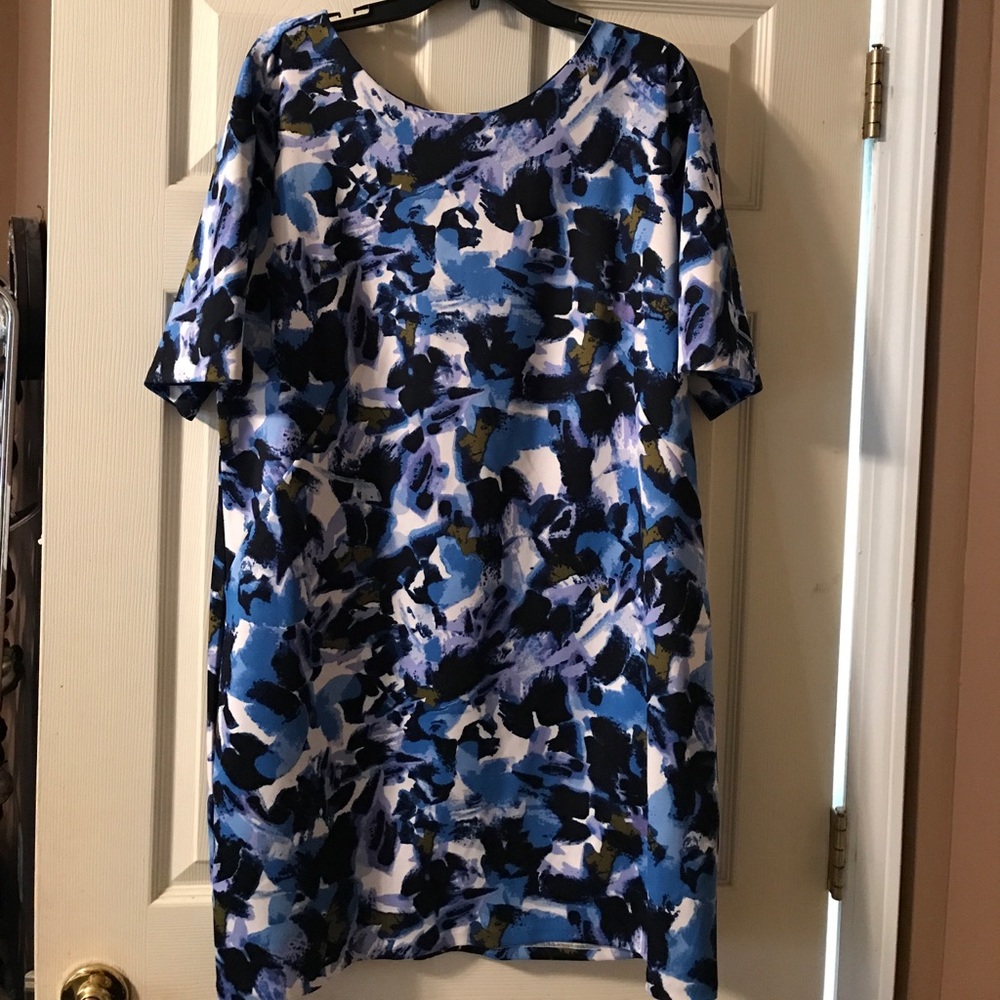 Halston size XL Blue/White dress