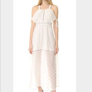 White maxi Lioness dress NWT, size xs