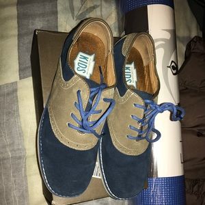 Genuine blue suede shoes!
