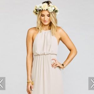 Amanda Maxi Dress - show me the ring crisp