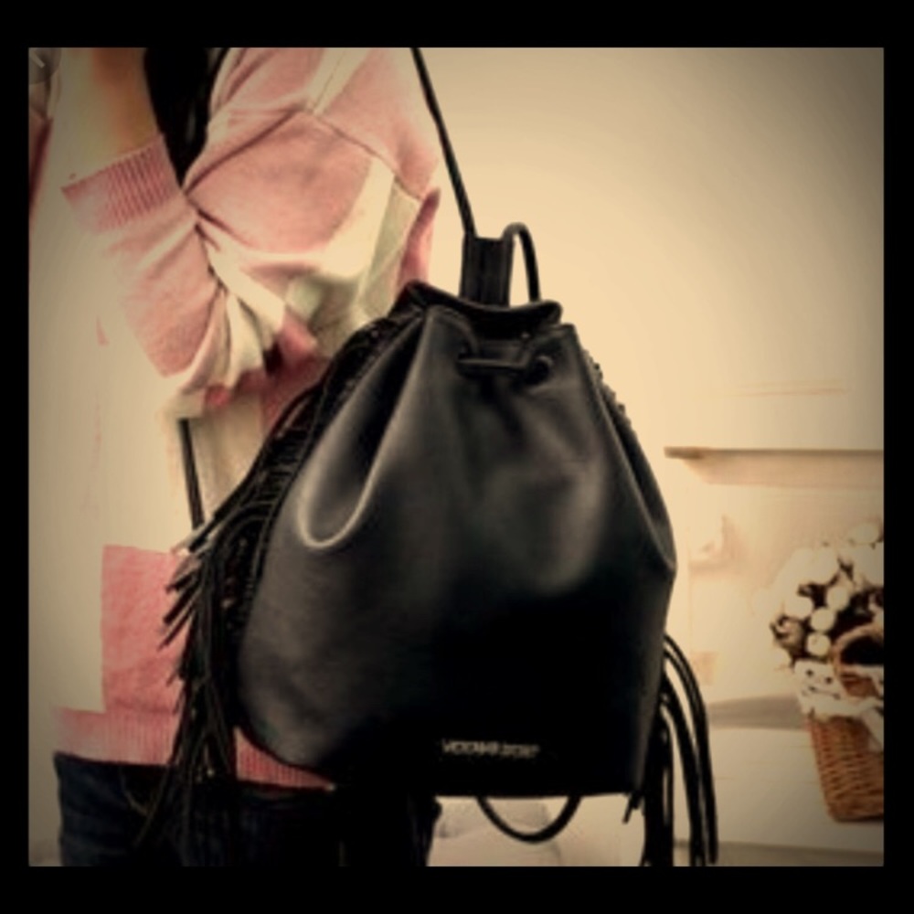 Victoria Secret Leather Fringe Bag