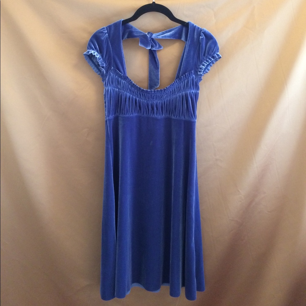 FREE PEOPLE fall Velvet dress, baby doll Size S