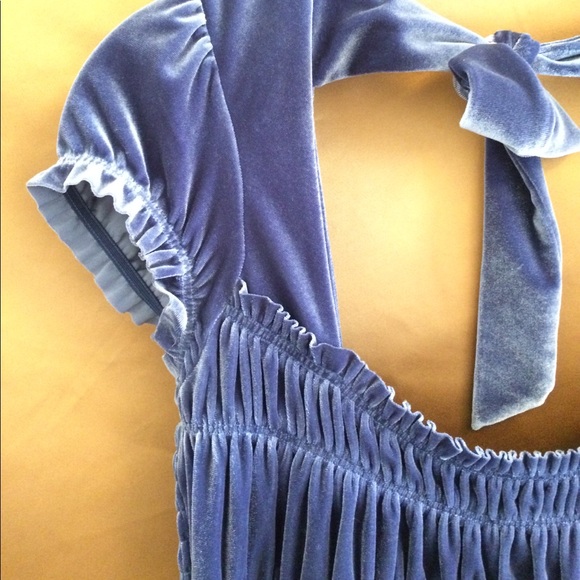 FREE PEOPLE fall Velvet dress, baby doll Size S - Picture 3 of 5