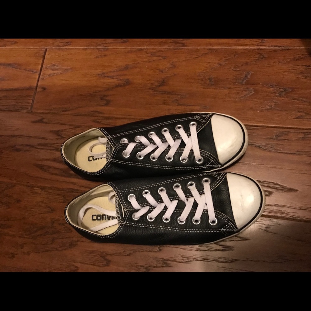 Leather converse