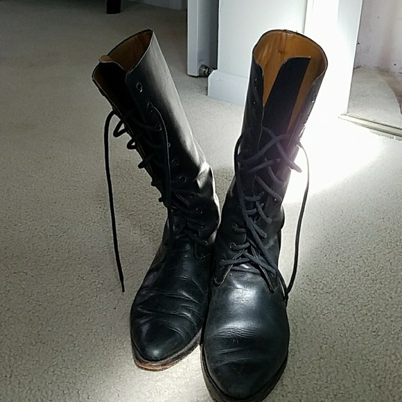 SOLD Lace up black Cole Haan boots - Picture 2 of 4