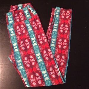LulaRoe One Size leggings- worn once!