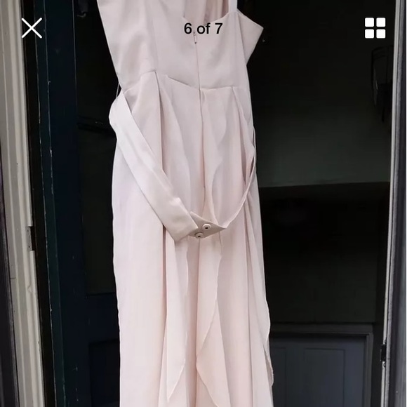 David's Bridal, Vera Wang, V-Neck Bodice Dress - Picture 6 of 7