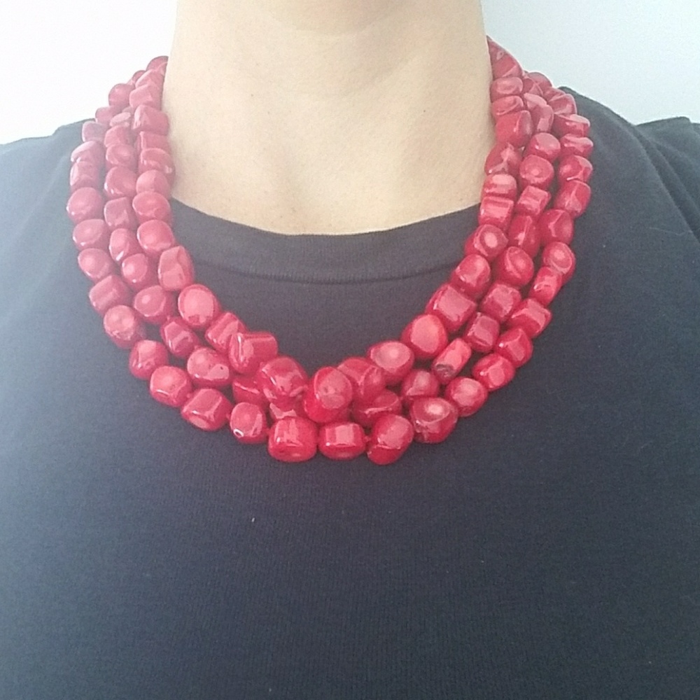 Lucoral Red Coral Necklace