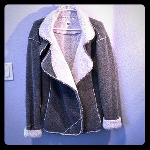 NSF Wool/ faux shearling jacket