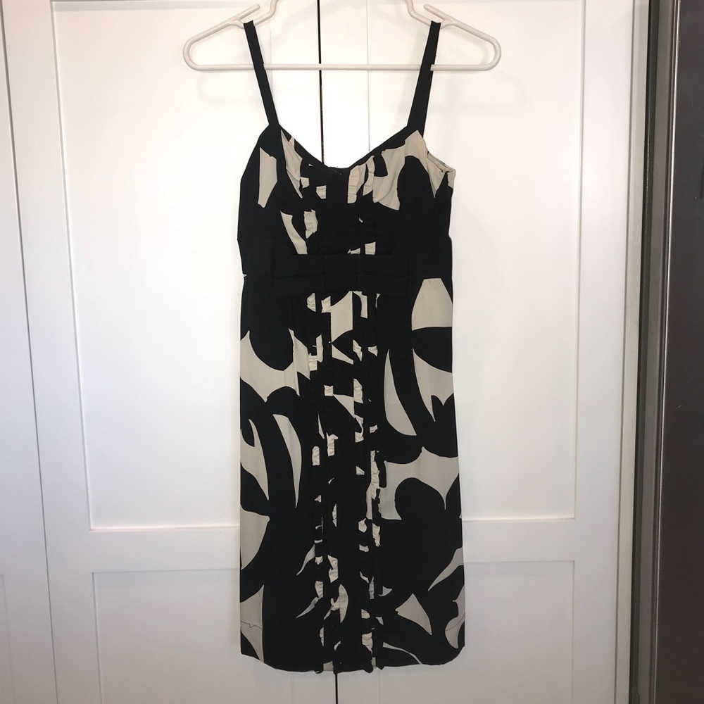 Diana Von Furstenberg Black & White Silk Dress