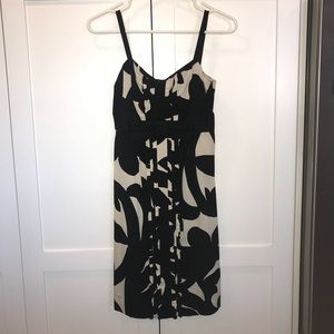 Diana Von Furstenberg Black & White Silk Dress