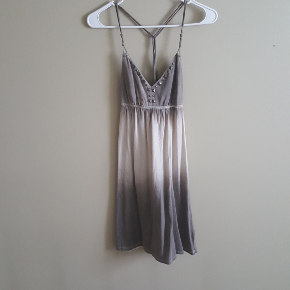 Taupe and cream american eagle dress