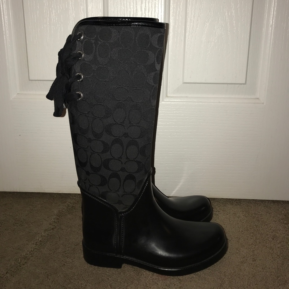 Coach rain boots
