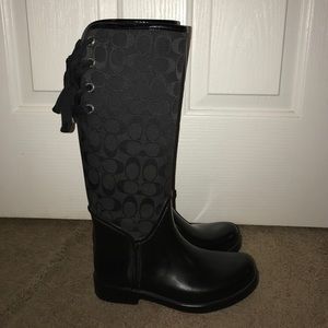 Coach rain boots