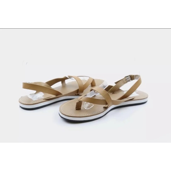 Dolce Vita Light Brown Strappy Flat Sandals - Picture 4 of 8