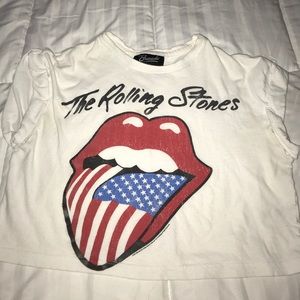 The Rolling Stones crop top