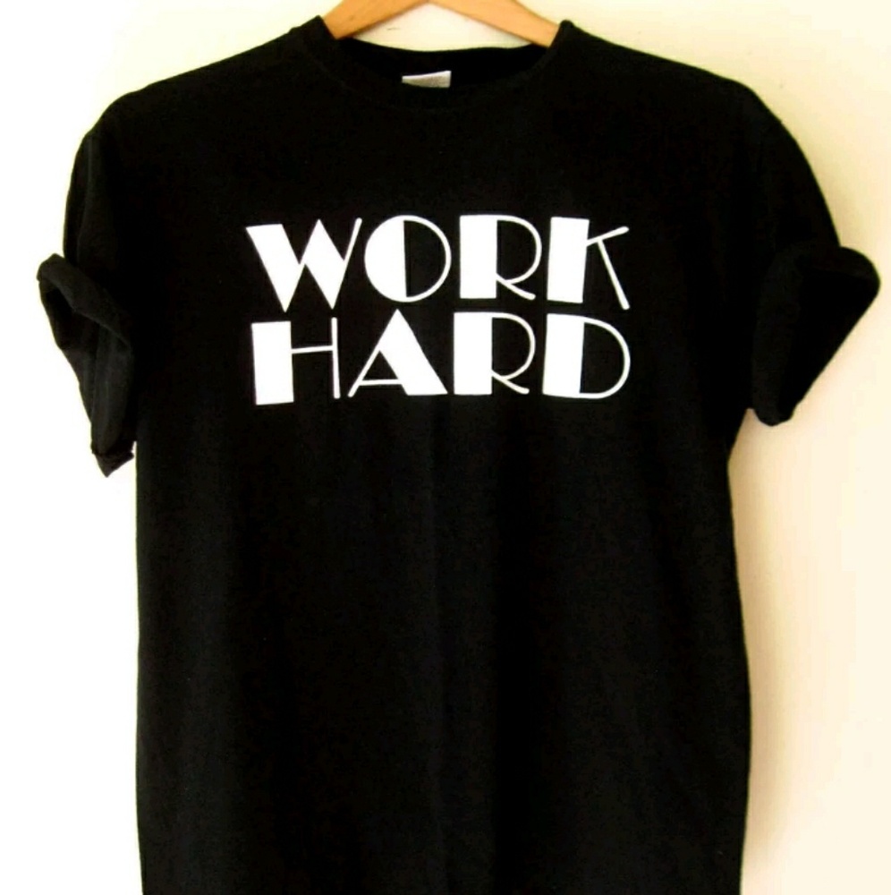 Unisex Work Hard Graduate LIKE A BOSS Black Tee