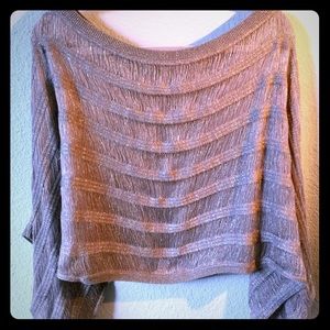Bar lll metallic gray sweater