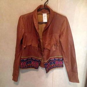 One tea spoon leather jacket