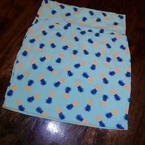 Pineapple body con high waist skirt