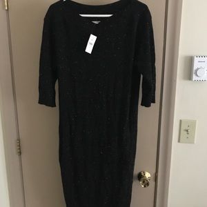 Black sweater dress