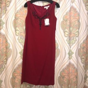 Detailed Red Dress. NWT