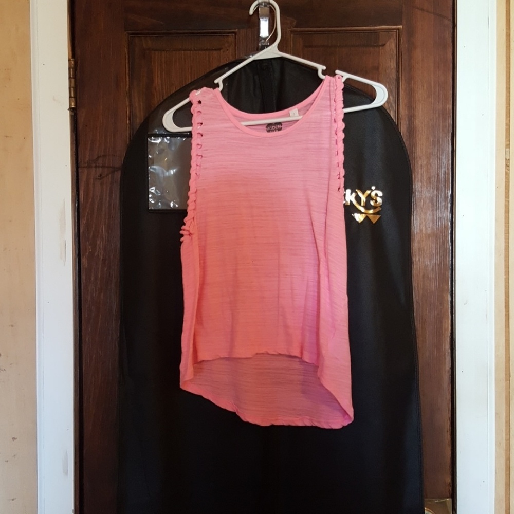 Small neon pink tank top