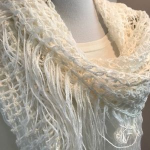 Didn't have to knit it yourself Ivory Shawl