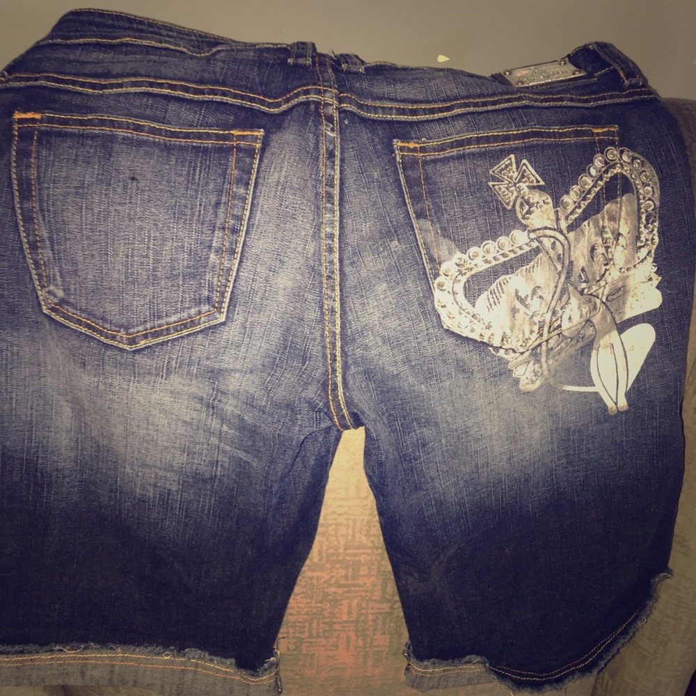 Denim shorts