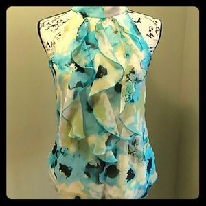 Floral Sleeveless Blouse