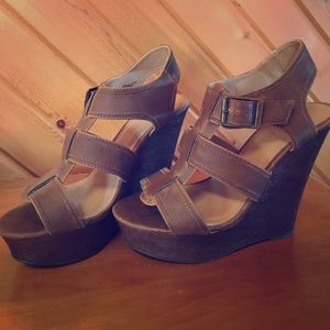 Candies size 8 wedge heels
