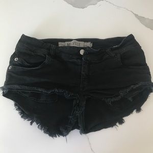 Brandy Melville black denim shorts
