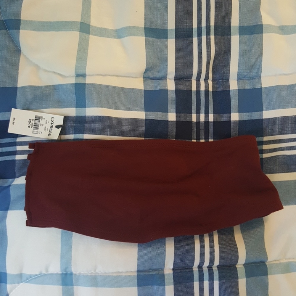 Express burgundy bralette