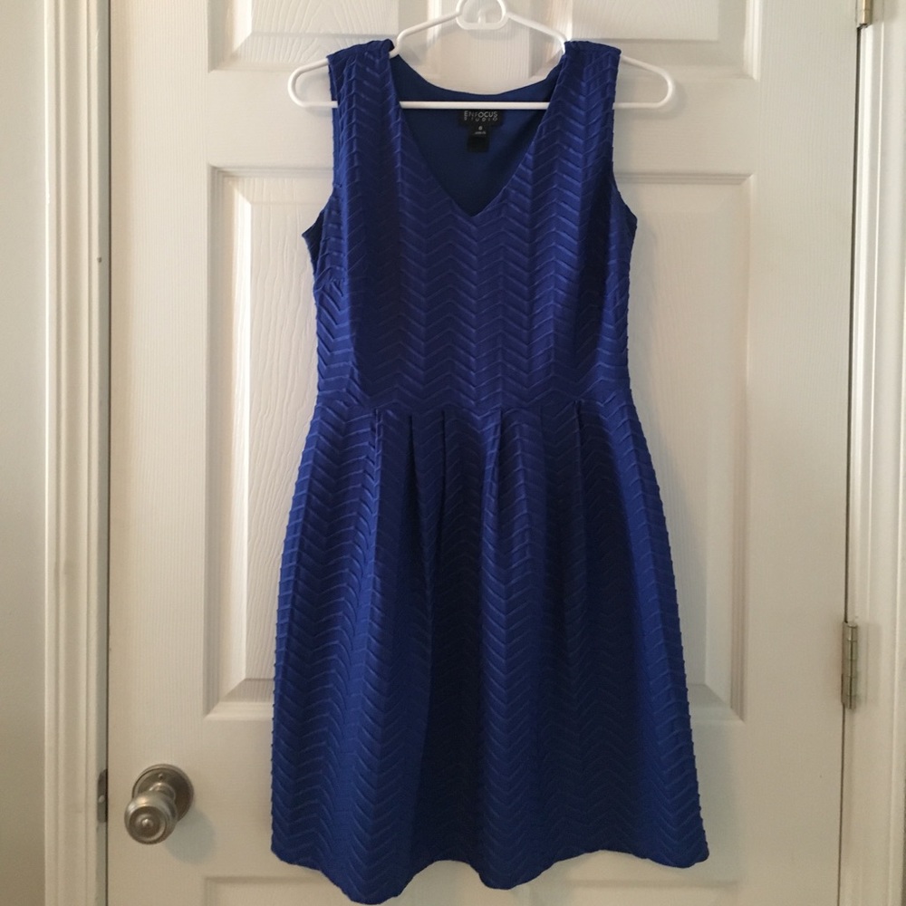 Flattering Royal Blue Dress