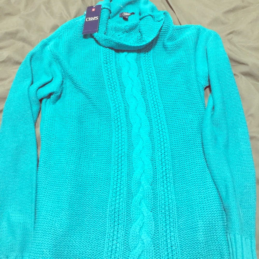 BNWT GORGEOUS TEAL BLUE OVERSIZED SWEATER