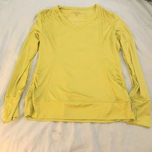 Tangerine long sleeved athletic shirt