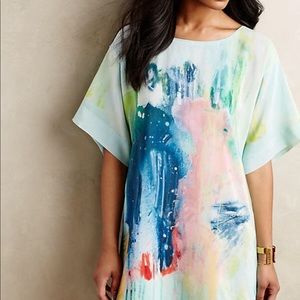 Anthropologie Silk Painted Tunic