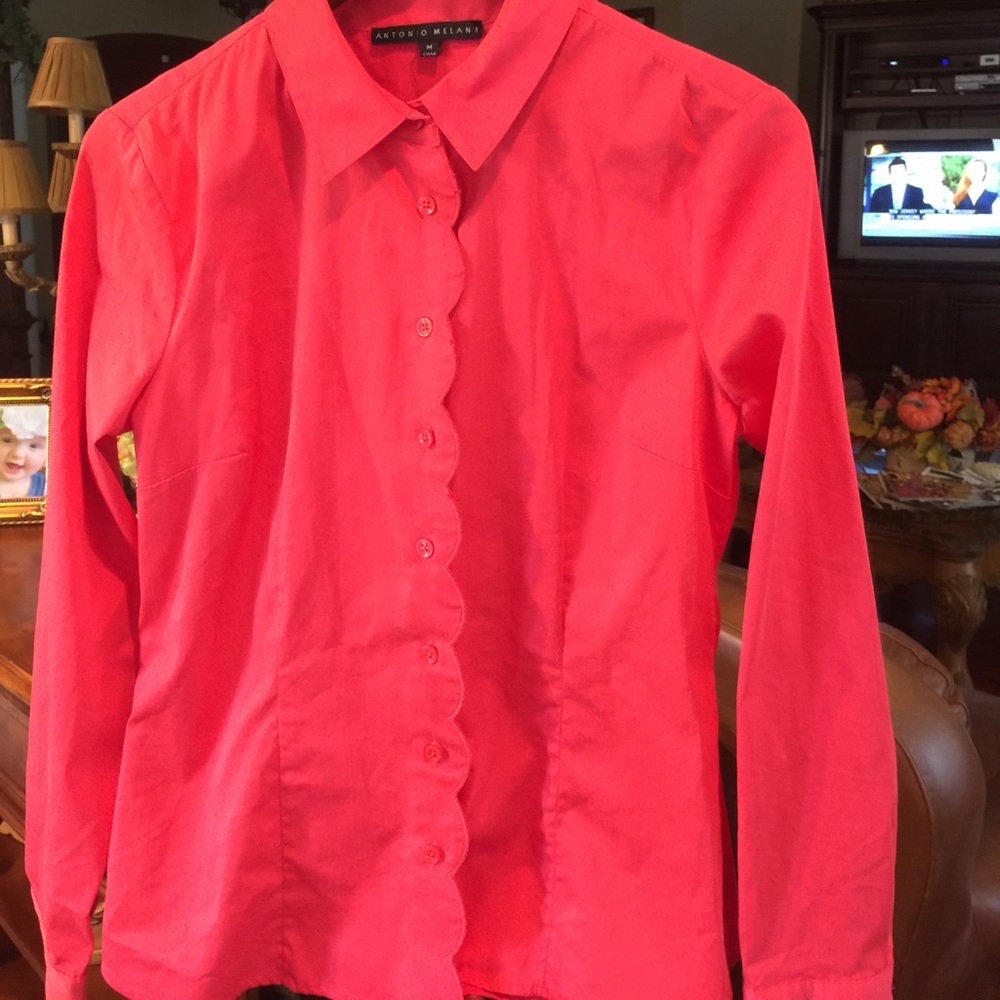 Antonio Melanie Scallop ButtonUp